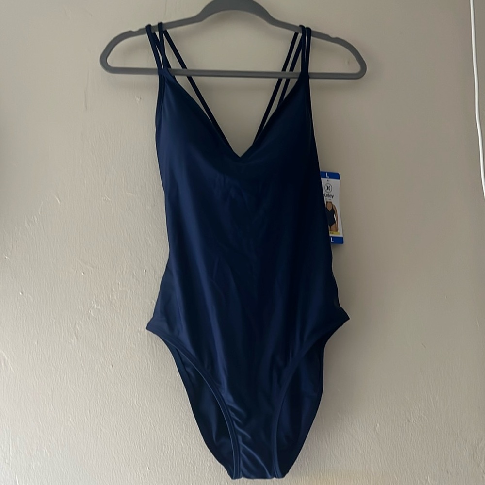 Hurley Cross Back One Piece Swimsuit